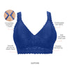 Parfait Lingerie Adriana Wire-Free Lace Bralette  - Sapphire