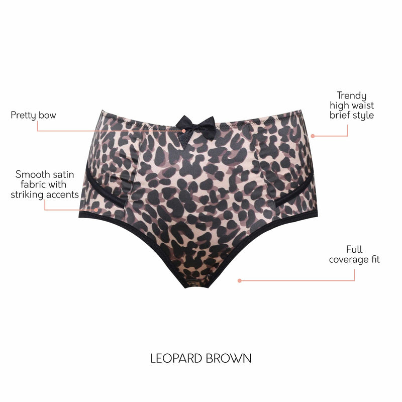 Parfait Lingerie High Waist Charlotte High Waist Brief - Leopard