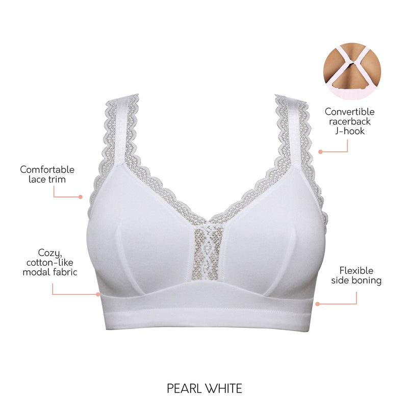 Parfait Lingerie Bralette Dalis Wire Free Bralette - Pearl White