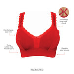 Parfait Lingerie Bralette Dalis Wire Free Bralette - Racing Red