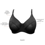 Parfait Lingerie Minimizer Enora Minimizer Bra - Black