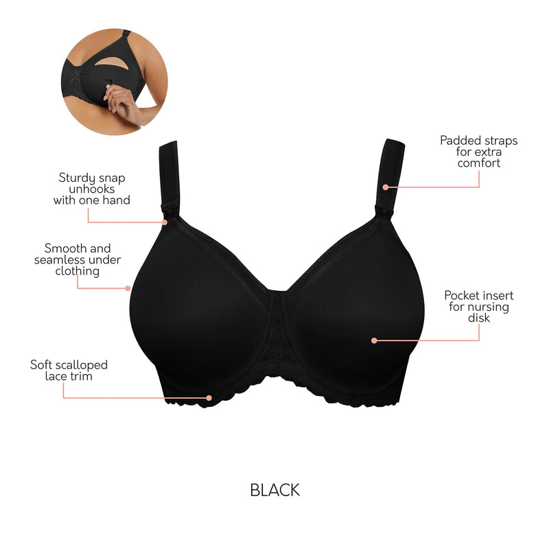 Parfait Lingerie Nursing Leila Nursing Bra - Black