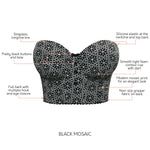 Parfait Lingerie Marissa Longline Strapless Bra - Black Mosaic