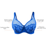 Parfait Lingerie Wire Bra Marrianne Unlined Wire Bra - Blue/Silver