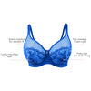 Parfait Lingerie Wire Bra Marrianne Unlined Wire Bra - Blue/Silver