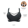 Parfait Lingerie Sports Dynamic Mid-High Impact Sports Bra - Black