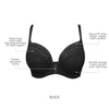 Shea Plunge Unlined Bra - Black