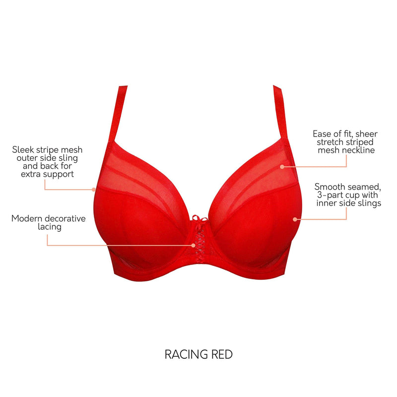 Parfait Lingerie Shea Plunge Unlined Bra - Racing Red