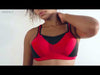 Dynamic Mid-High Impact Sports Bra - Racing red